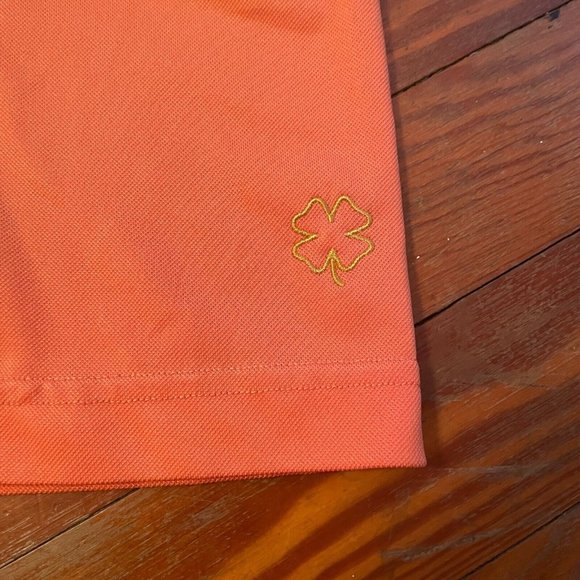 East Lake Golden Shamrock Collection Golf Stretch Polo Orange Mens M Shirt - Picture 3 of 8